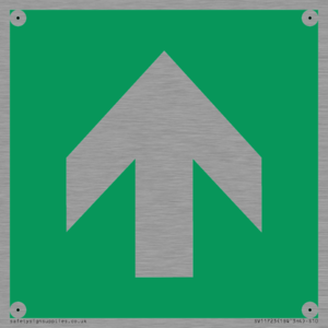 E907 Safe condition: Up / forwards arrow (90 deg supplimentary)